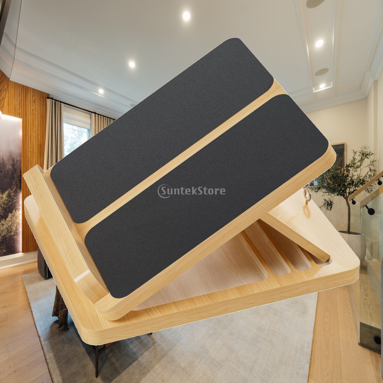 Home Gym Portable - Складная деревянная наклонная доска для растяжки