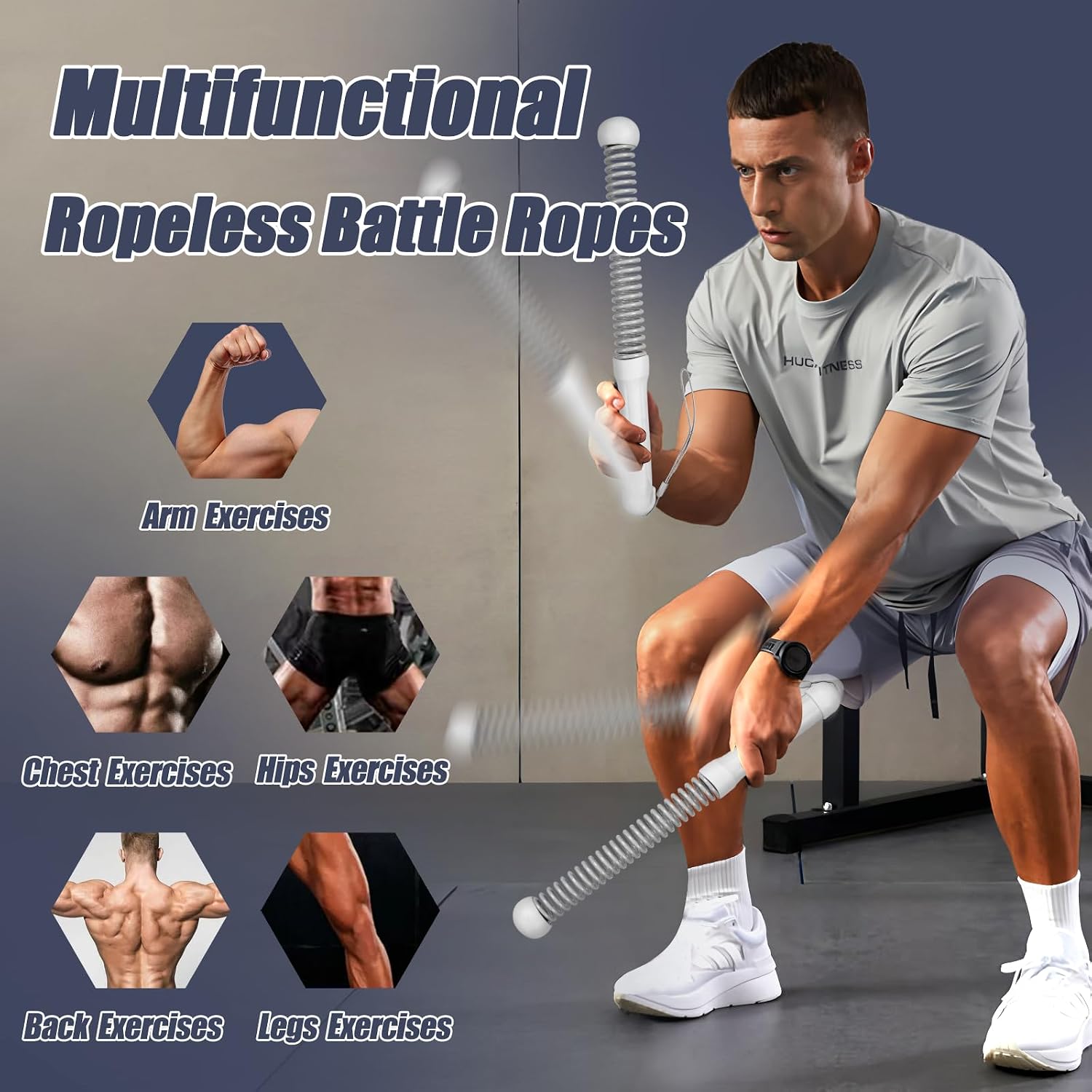 Беспроводные боевые канаты 2-г – обзор и цена Home Gym Portable